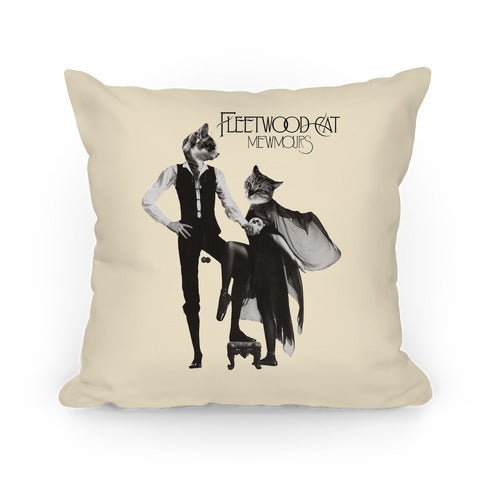 Fleetwood Cat Mewmours Mashup Pillow